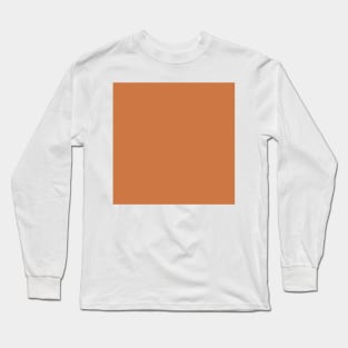 Solid Terracotta Long Sleeve T-Shirt